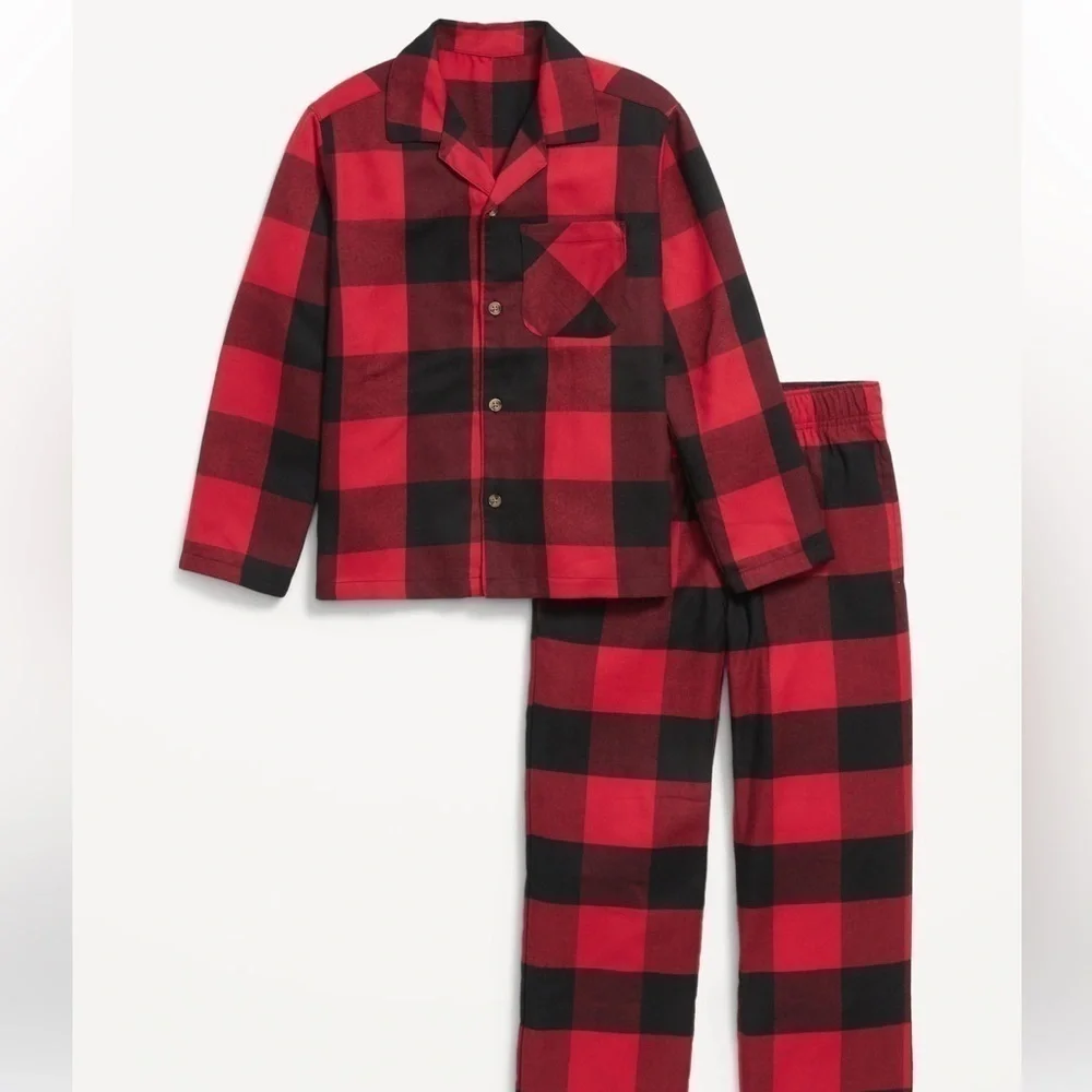 Old Navy Red Plaid Pajama Set